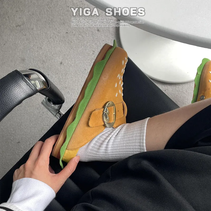 Thick Sole Closed-Toe Summer 2024 Outbound Mule Slippers Shoes
