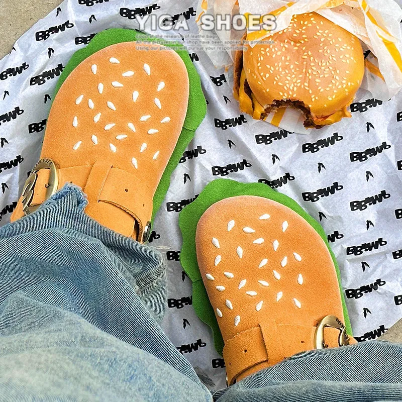 Thick Sole Closed-Toe Summer 2024 Outbound Mule Slippers Shoes