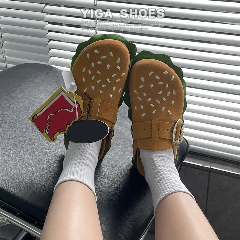 Thick Sole Closed-Toe Summer 2024 Outbound Mule Slippers Shoes
