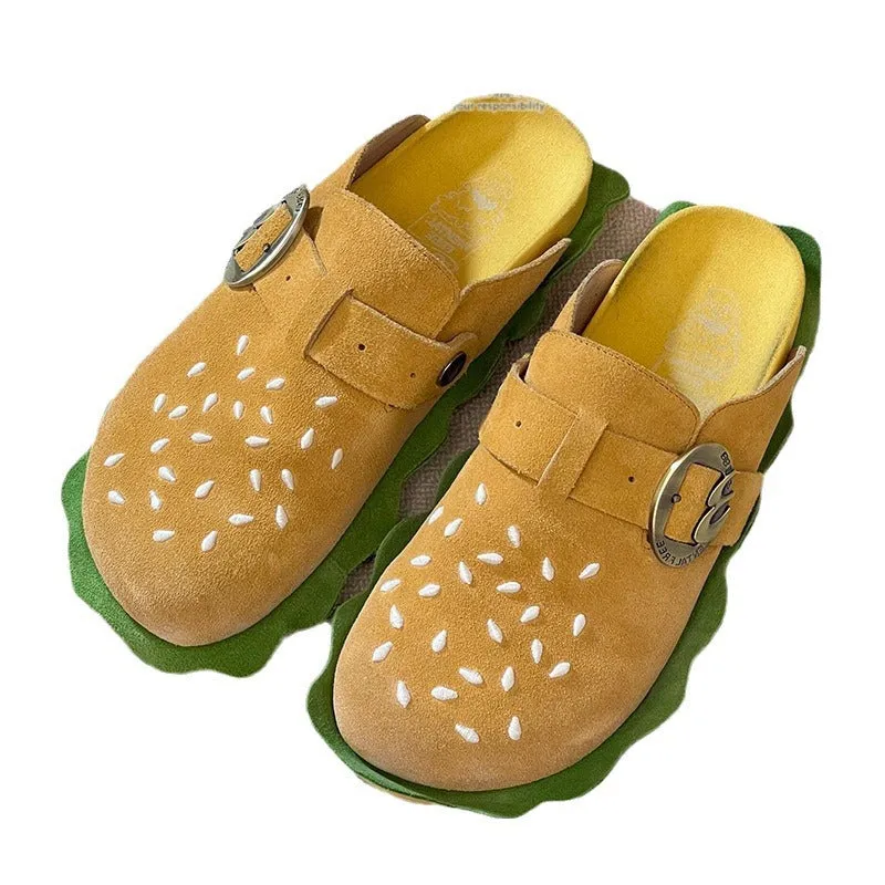 Thick Sole Closed-Toe Summer 2024 Outbound Mule Slippers Shoes
