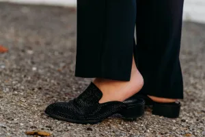 Vaneli: Tegan Black Suede Flats