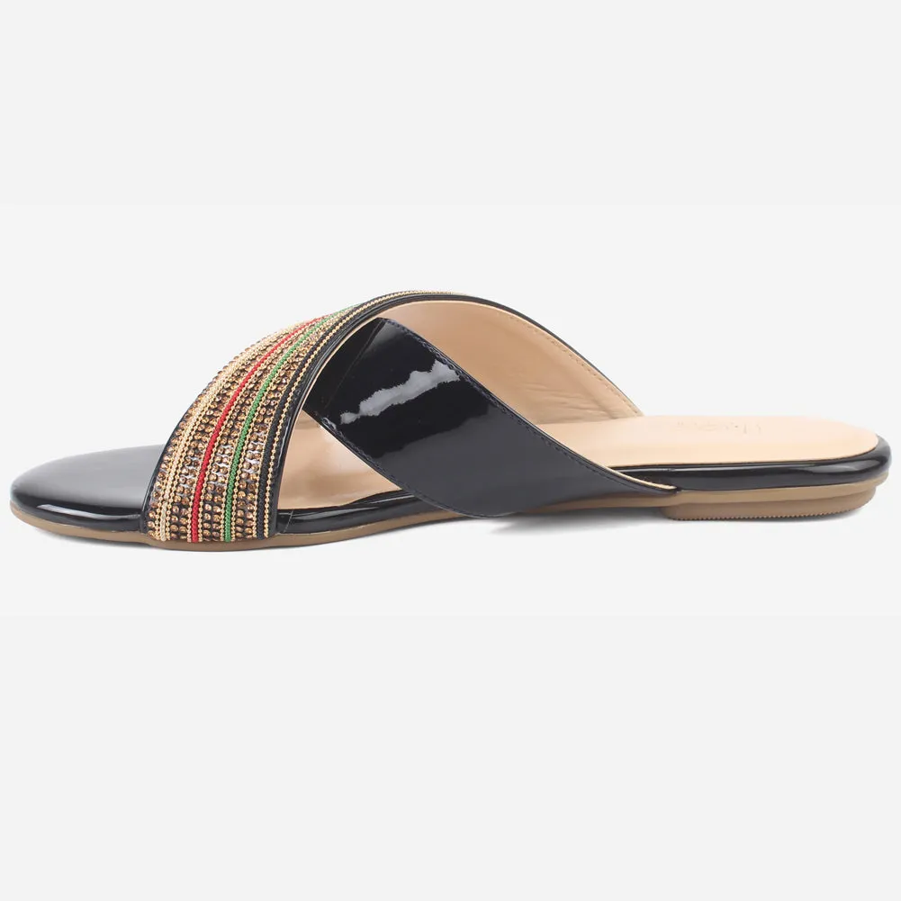 Women "BRIGITTA" Casual Flat Slippers