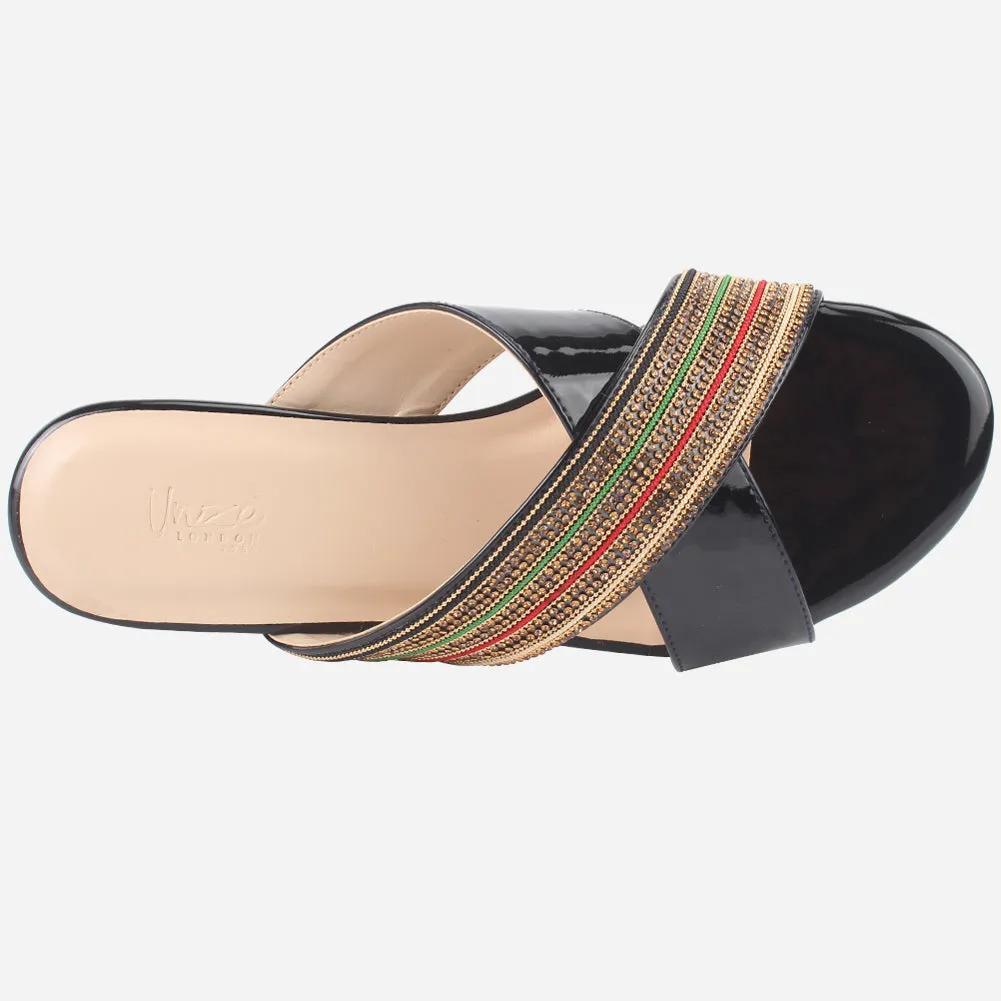 Women "BRIGITTA" Casual Flat Slippers