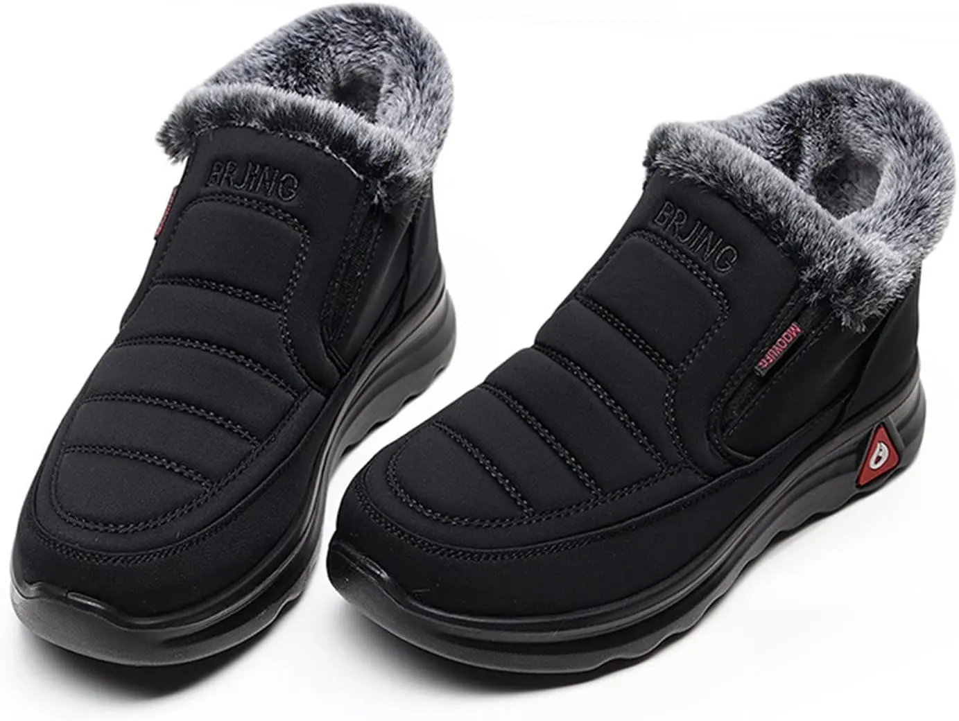 Women Snow Boots Waterproof Winter Boots Non-slip Fully Fur Booties Casual Slip on Ankle Boots Thickening Winter Shoes Walking Hiking Booties