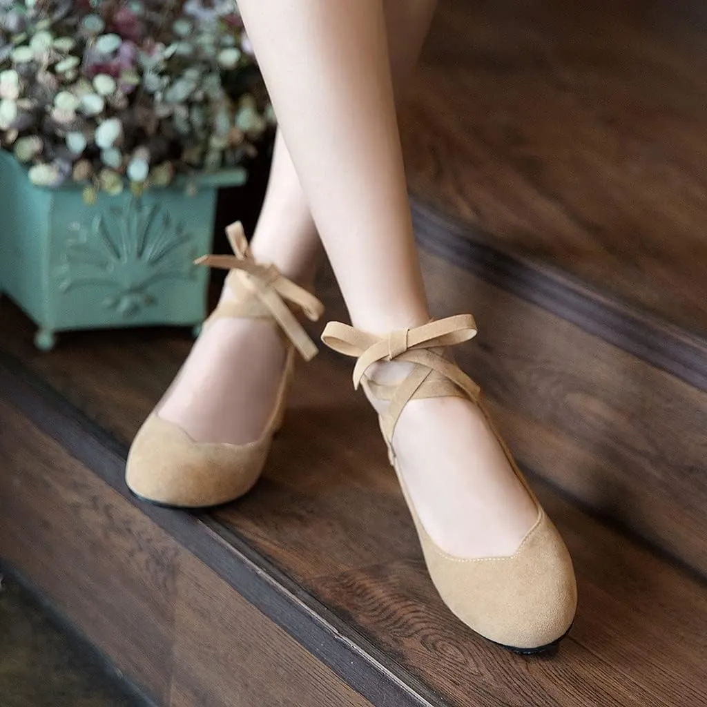 Women's Chunky Mid Block Heel Pumps Suede Square Toe Ankle Strap Comfortable Office Dress Shoes