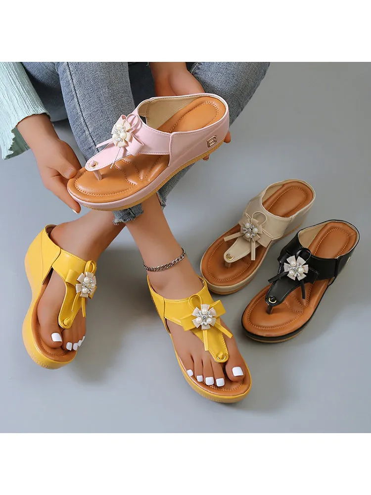 Women'S Sandals With Floral