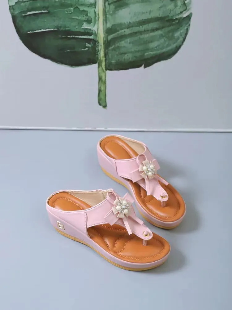 Women'S Sandals With Floral
