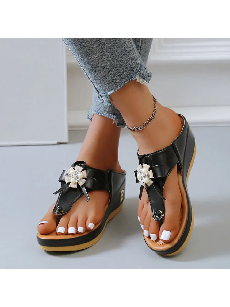 Women'S Sandals With Floral