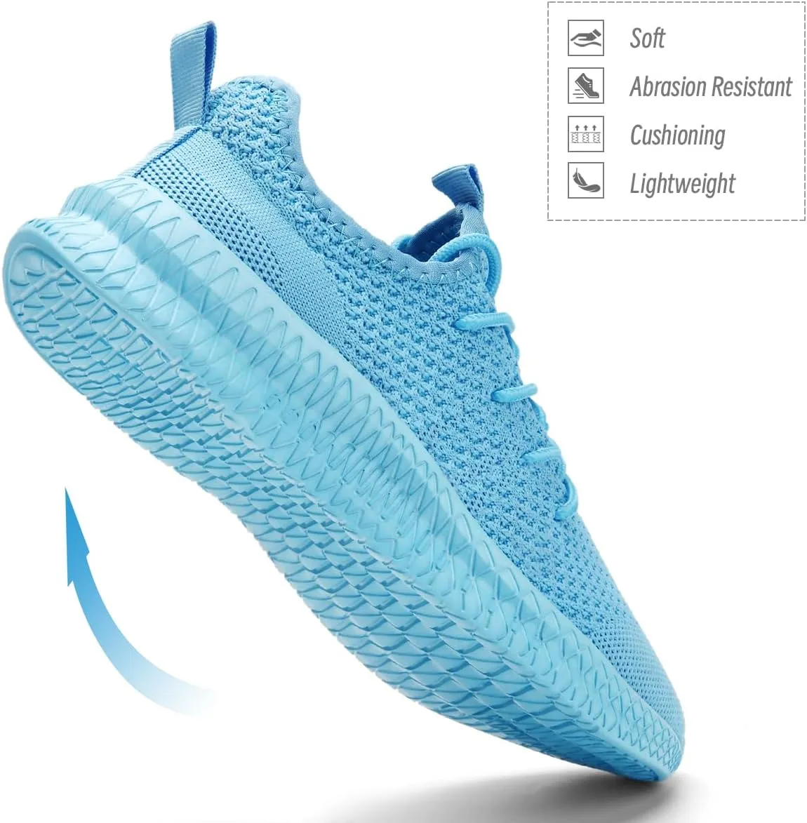 Womens Walking Running Shoes Sneakers Slip On Sport Tennis Athletic Gym Shoes Casual Lightweight Breathable Non Slip Workout Fashion Workout Trainers Shoe